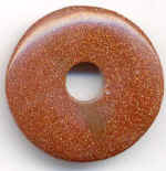 Donut, Goldfluß, rot 3,5 cm