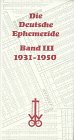 Die Deutsche Ephemeride, Bd.3, 1931-1950