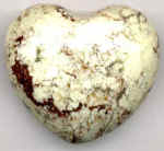 Herz, Zitronenchrysopras 4,5 x 4 cm