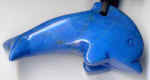 Delfin, Howlith, blau 3 x 5,5 x 1,5 cm