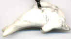 Delfin, Howlith, weiß 3 x 5,5 x 1,5 cm