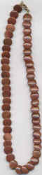 Kugelkette, Goldfluß, rot 45 cm
