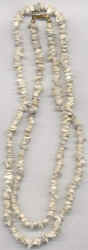 Splitterkette, Howlith, weiß 80 cm