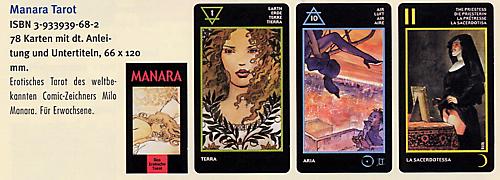 Manara, Das Erotische Tarot, Tarotkarten