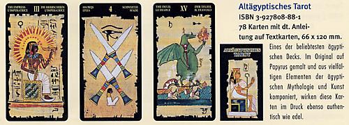 Tarotkarten, Die Ägyptischen Tarot, m. Anleitung