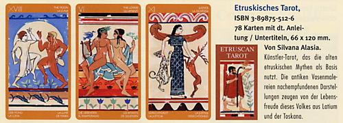 Etruskisches Tarot, Tarotkarten